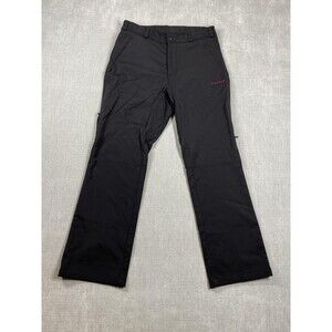 Montbell Pants Mens Small Black Softshell Clima Block Fleece Lined Hiking